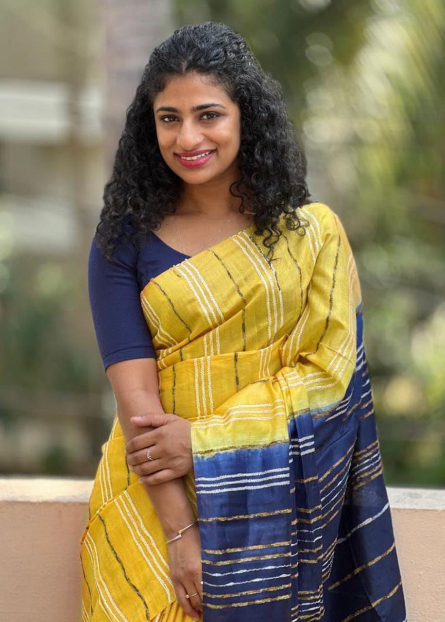 Rambo Stripe Silk Blended Saree