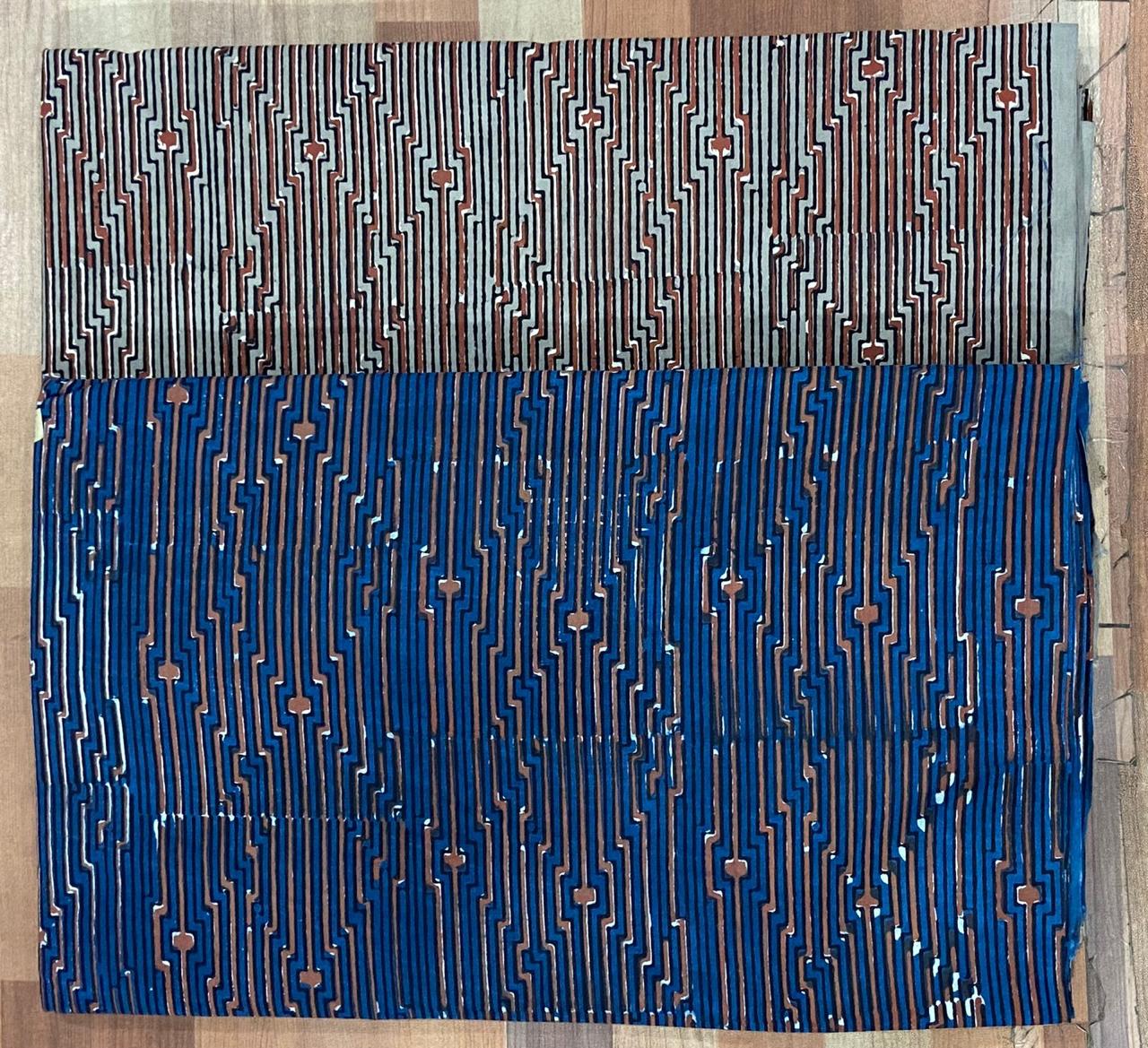 Natural Indigo & Kashish Block Printing Fabric