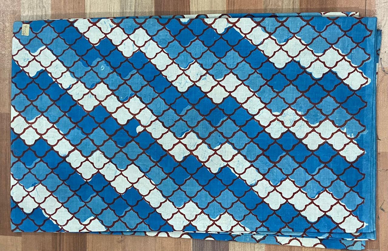 Natural Indigo & Kashish Block Printing Fabric