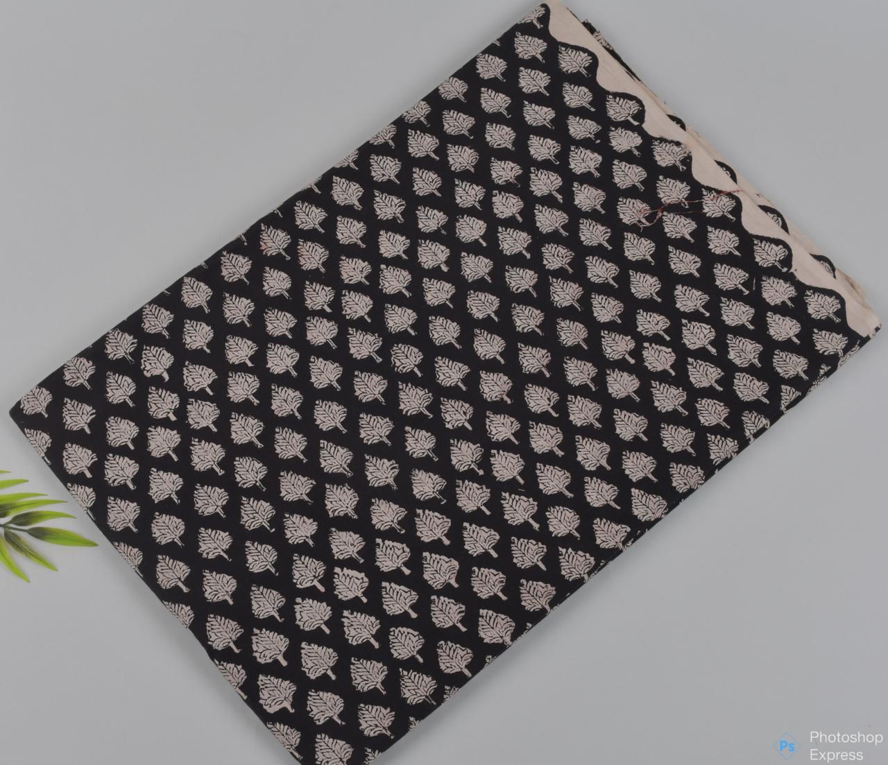 Syahi & Begar (Natural Color) Hand Block Printing Fabric