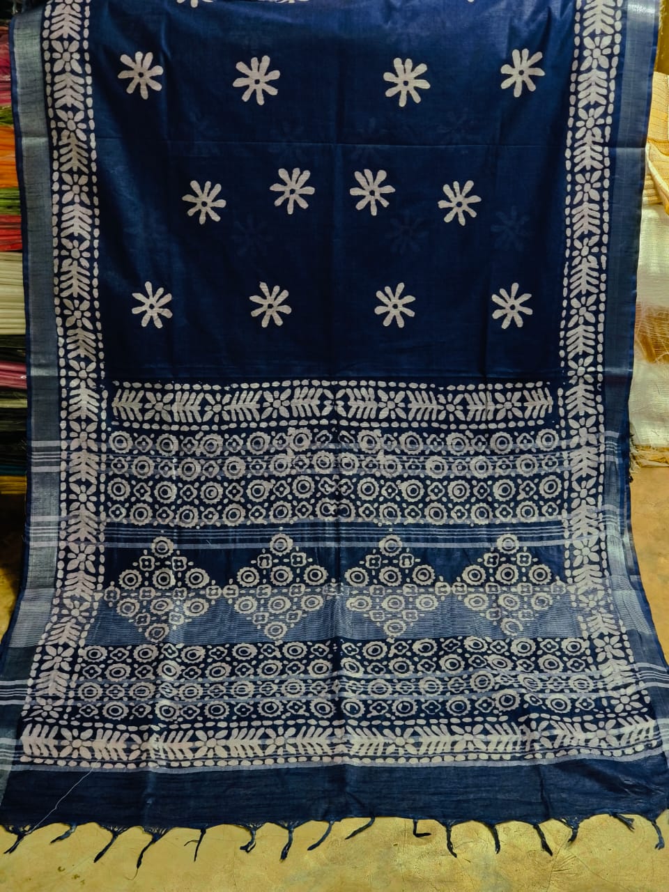 Hand Crafted Batik Print Saree