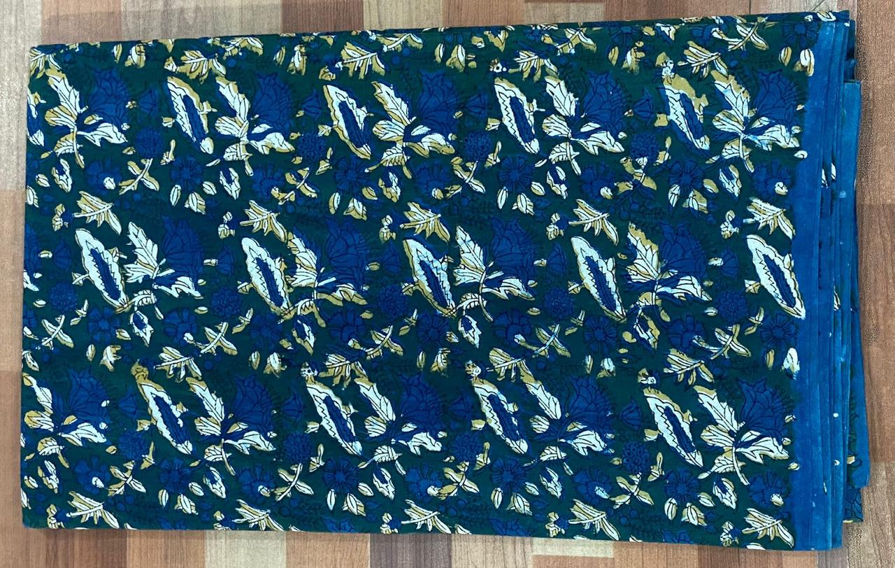 Natural Indigo & Kashish Block Printing Fabric