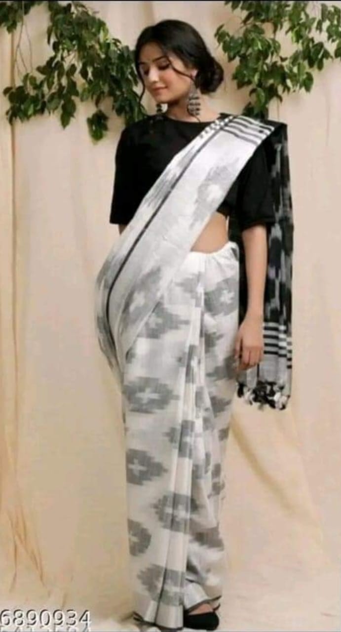 Handwoven Ikkat Design Saree