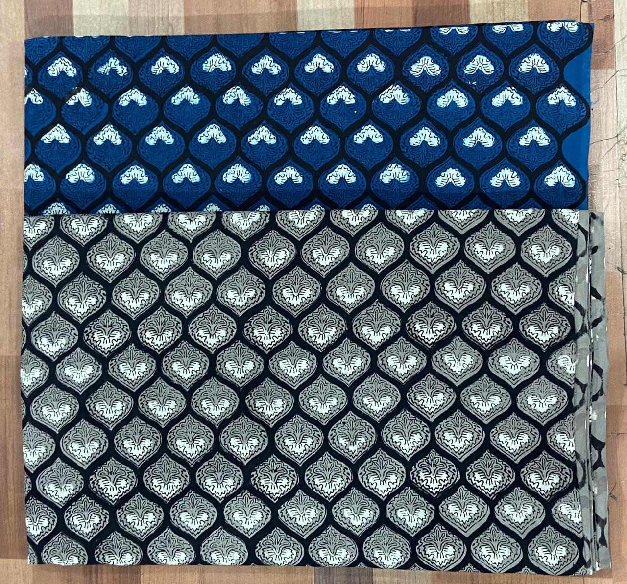 Natural Indigo & Kashish Block Printing Fabric