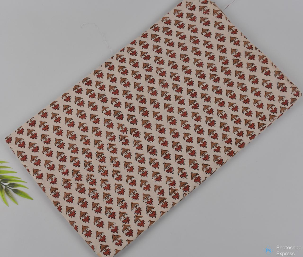 Syahi & Begar (Natural Color) Hand Block Printing Fabric