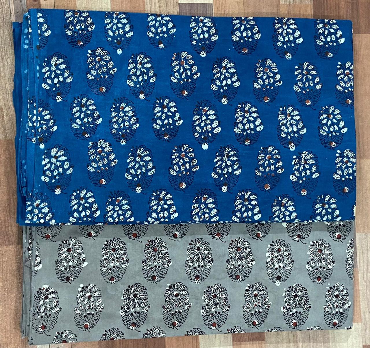Natural Indigo & Kashish Block Printing Fabric
