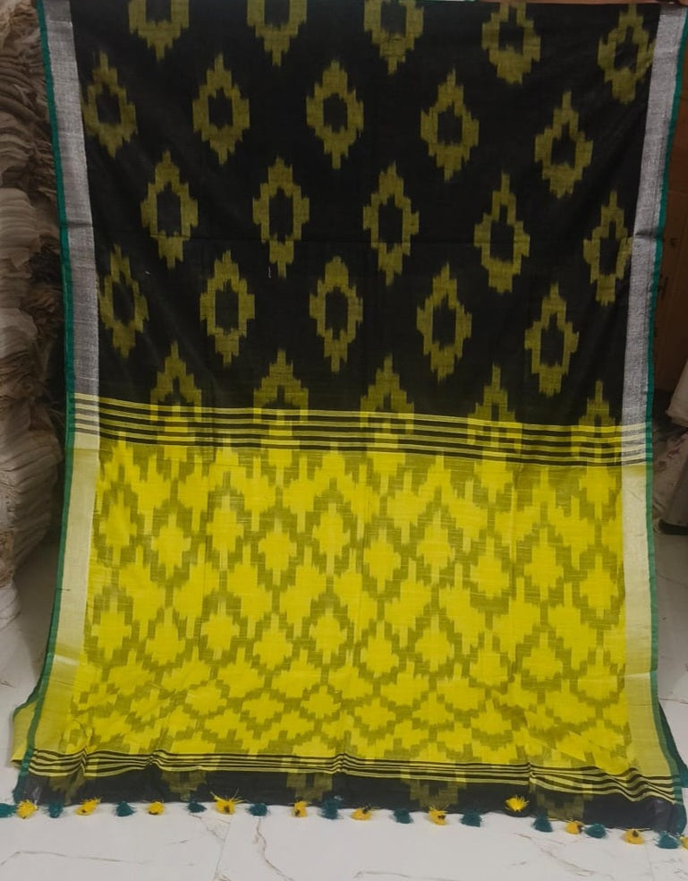 Handwoven Ikkat Design Saree