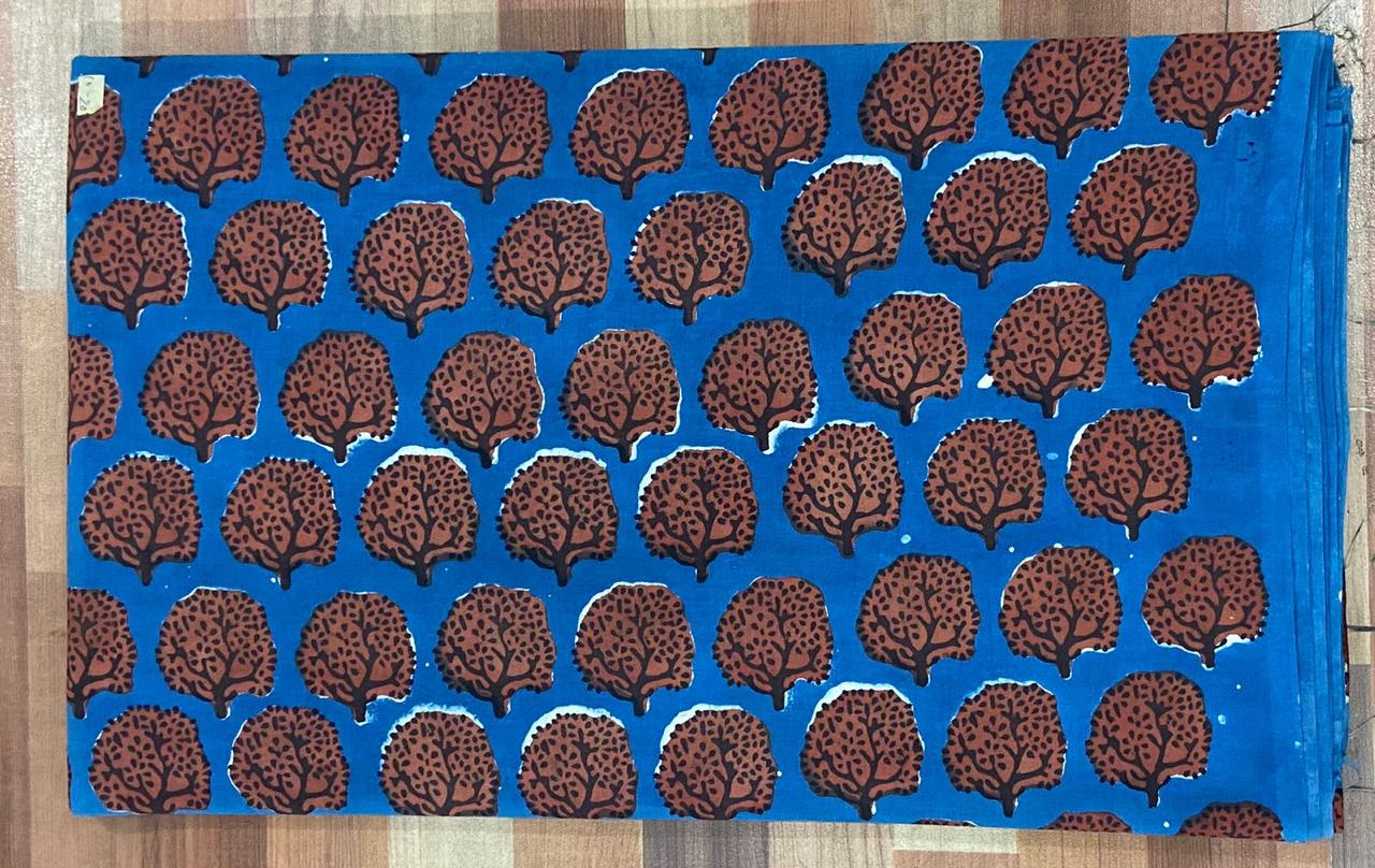 Natural Indigo & Kashish Block Printing Fabric