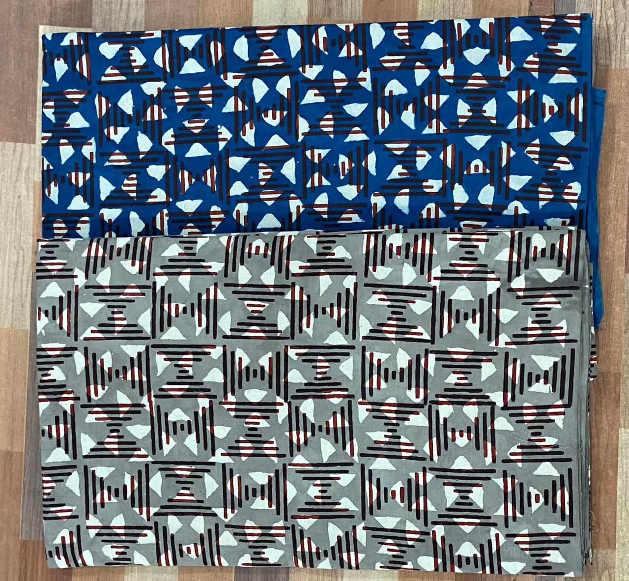 Natural Indigo & Kashish Block Printing Fabric