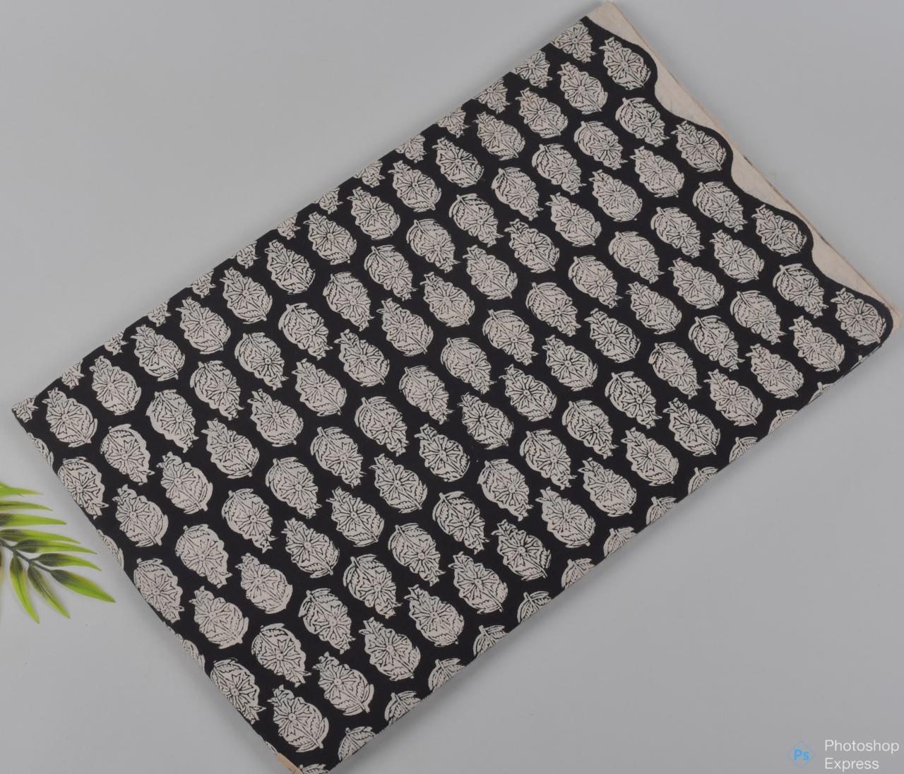 Syahi & Begar (Natural Color) Hand Block Printing Fabric