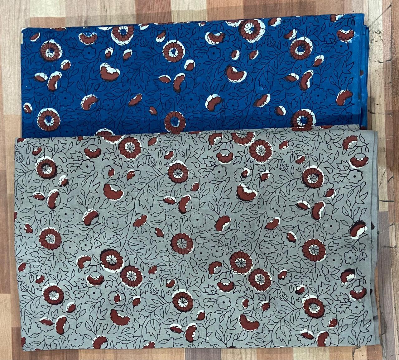 Natural Indigo & Kashish Block Printing Fabric