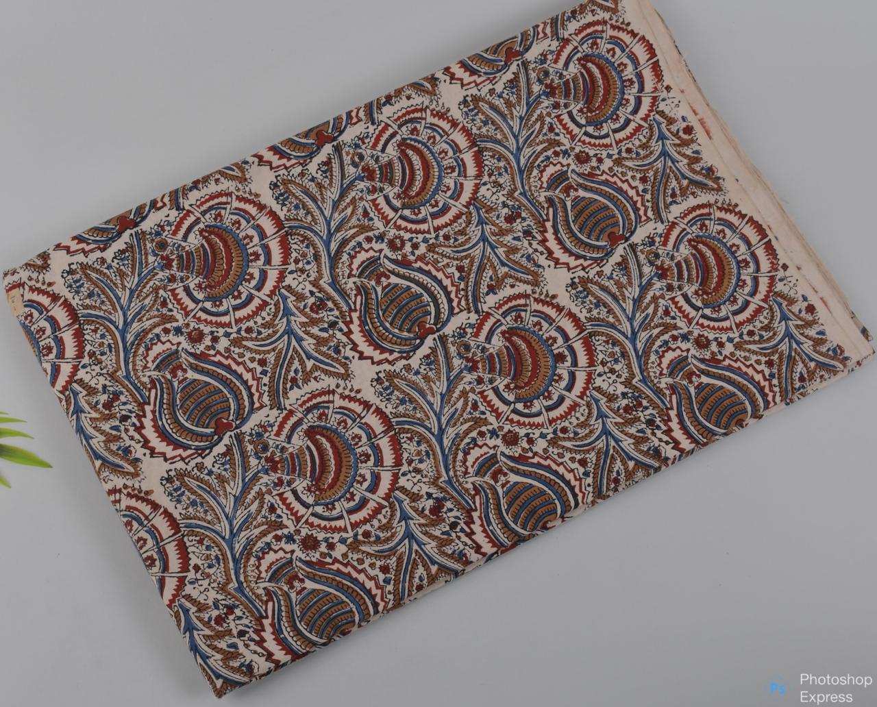 Syahi & Begar (Natural Color) Hand Block Printing Fabric