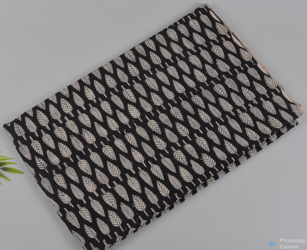 Syahi & Begar (Natural Color) Hand Block Printing Fabric