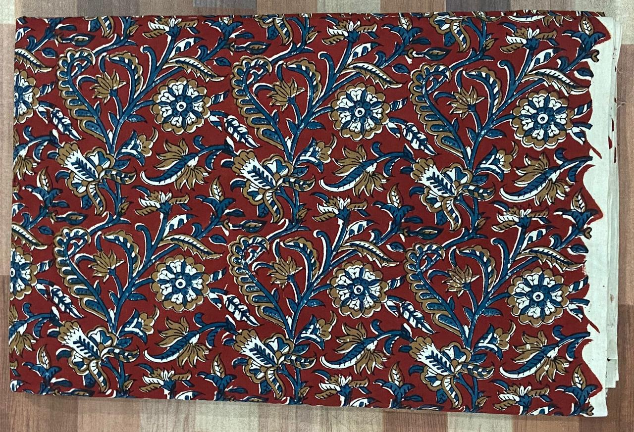 Syahi & Begar (Natural Color) Hand Block Printing Fabric