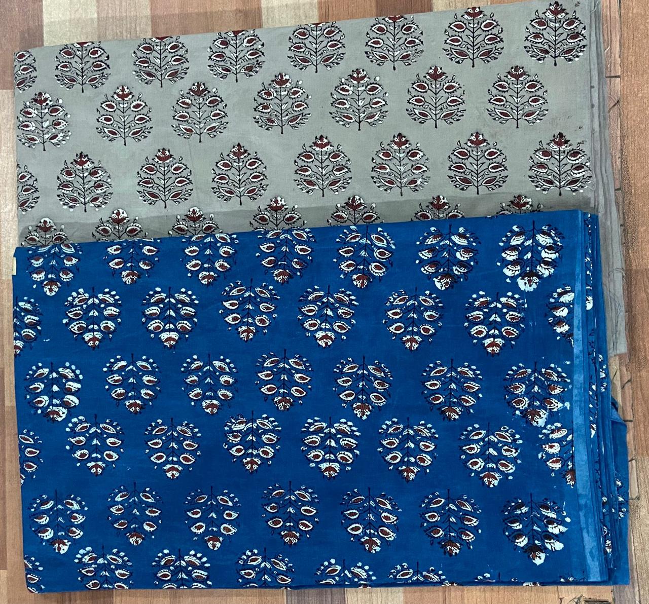 Natural Indigo & Kashish Block Printing Fabric