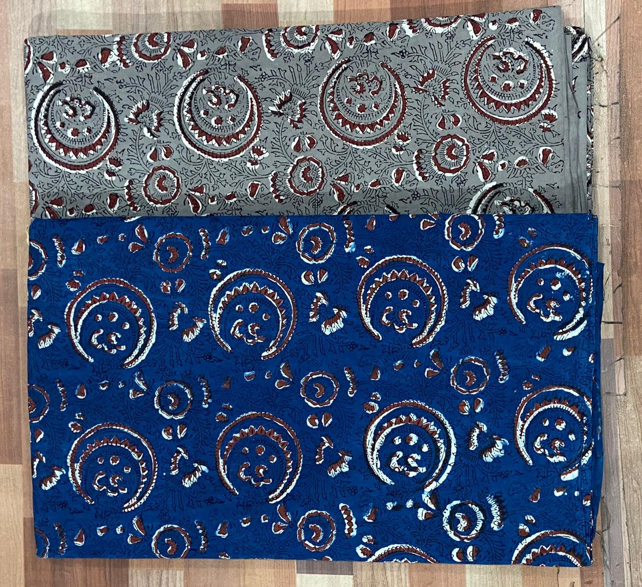 Natural Indigo & Kashish Block Printing Fabric