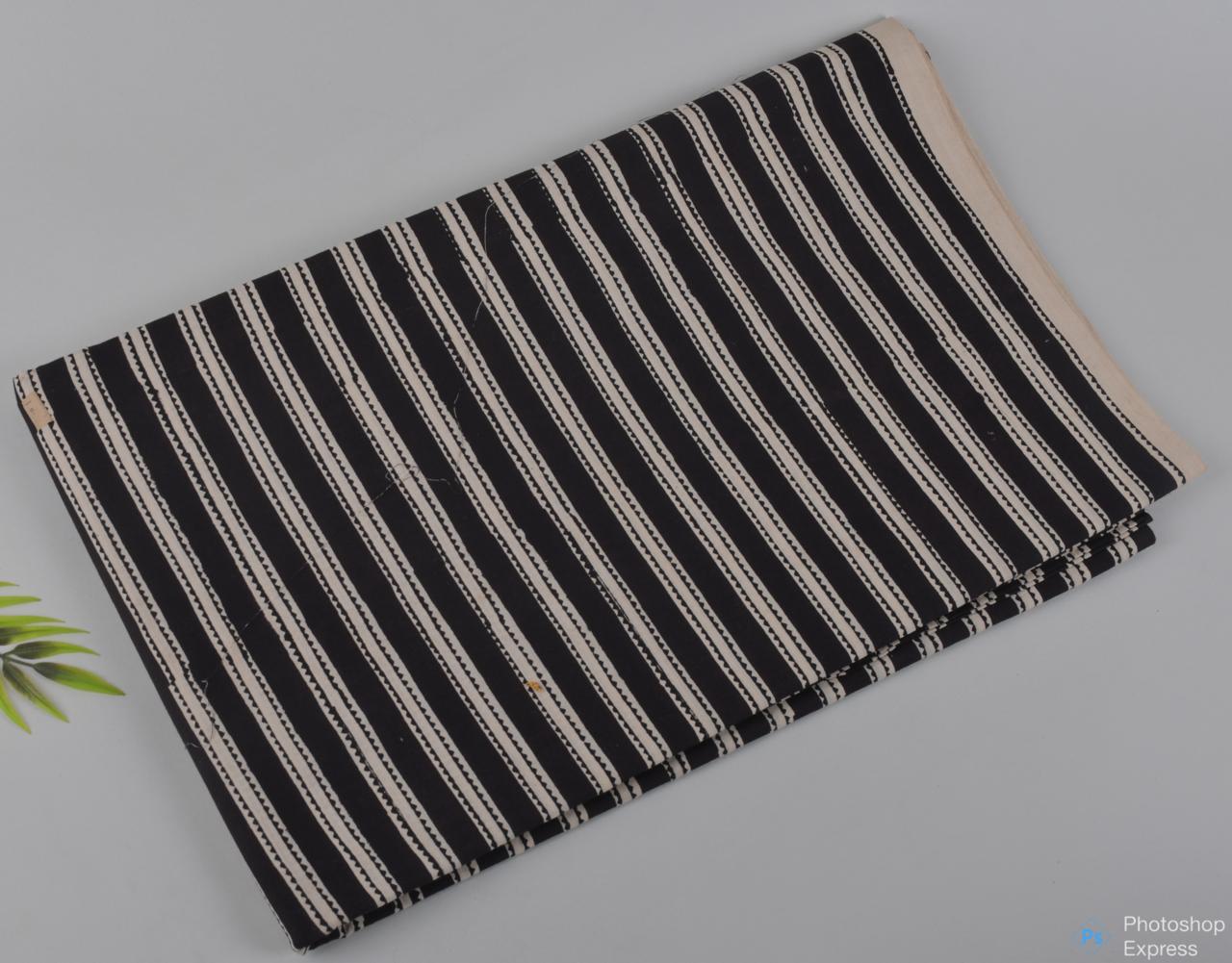Syahi & Begar (Natural Color) Hand Block Printing Fabric