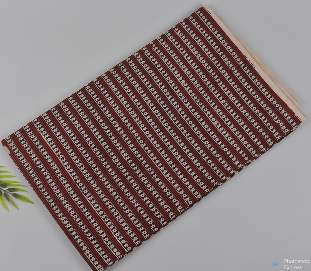 Syahi & Begar (Natural Color) Hand Block Printing Fabric