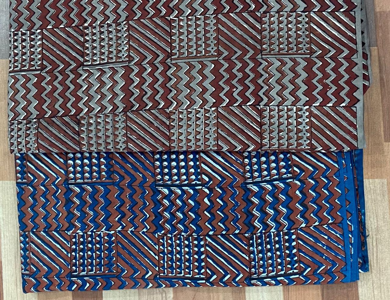 Syahi & Begar (Natural Color) Hand Block Printing Fabric