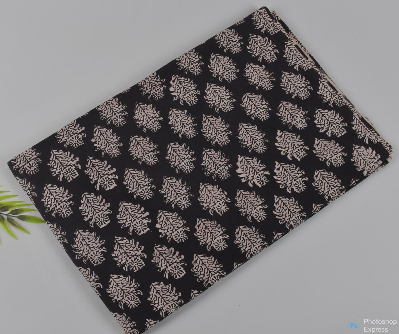 Syahi & Begar (Natural Color) Hand Block Printing Fabric