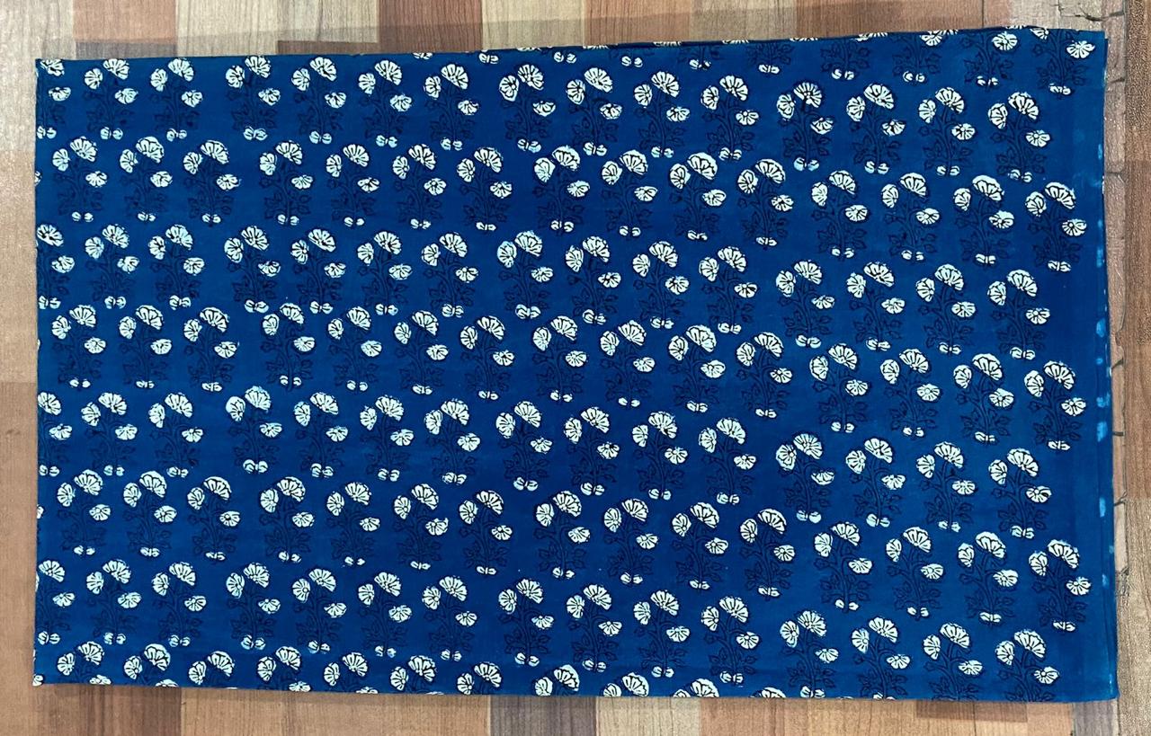 Natural Indigo & Kashish Block Printing Fabric