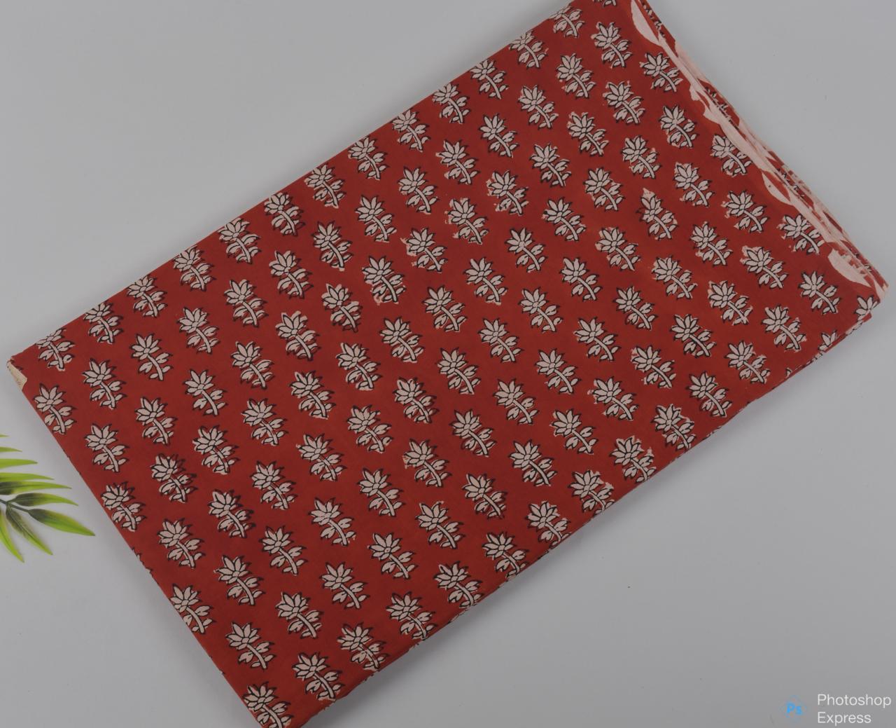 Syahi & Begar (Natural Color) Hand Block Printing Fabric