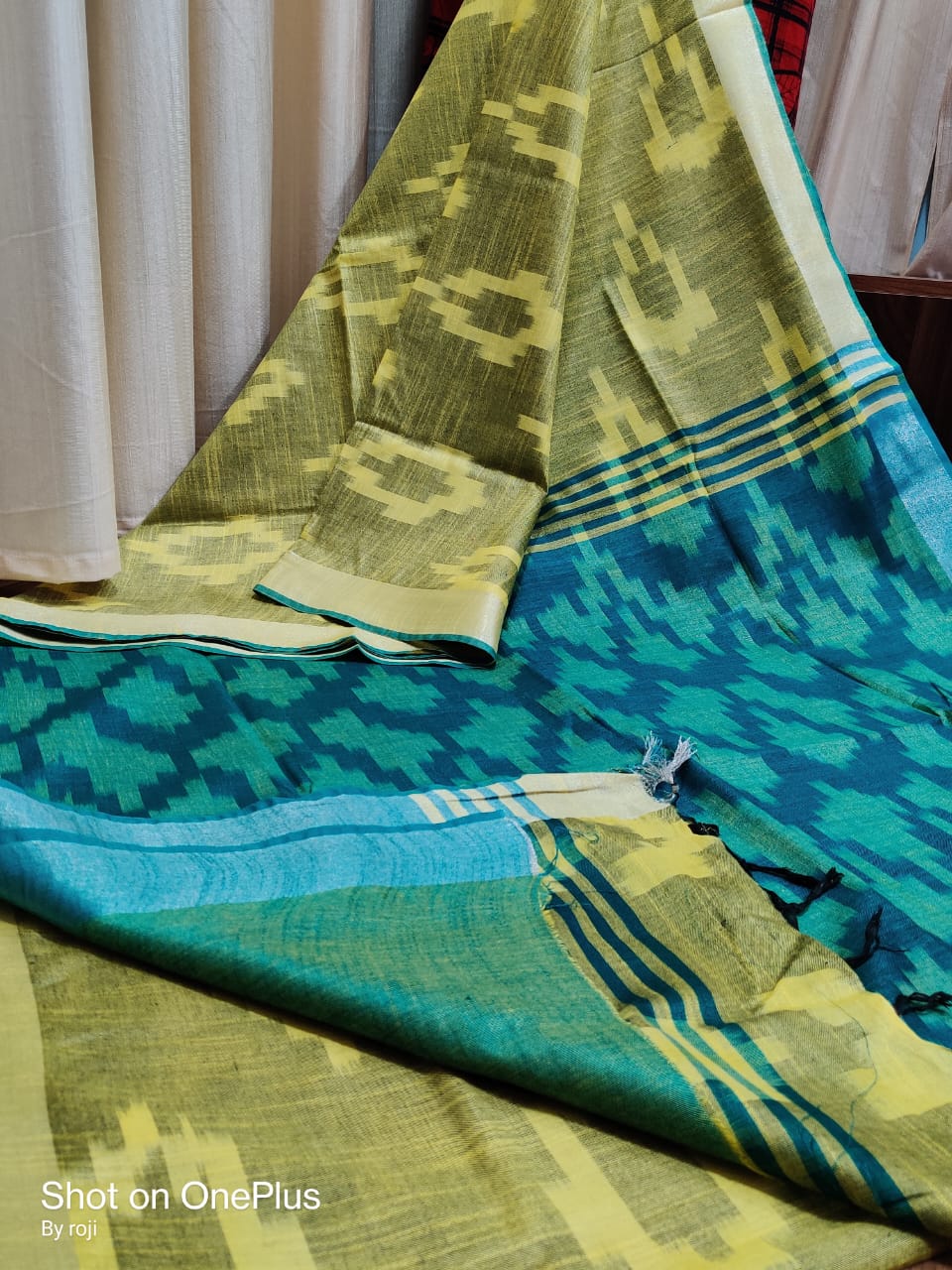 Handwoven Ikkat Design Saree