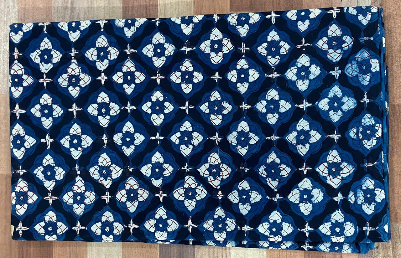 Natural Indigo & Kashish Block Printing Fabric