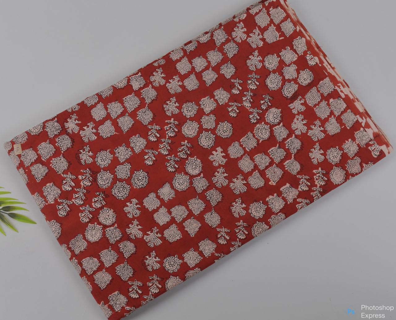 Syahi & Begar (Natural Color) Hand Block Printing Fabric