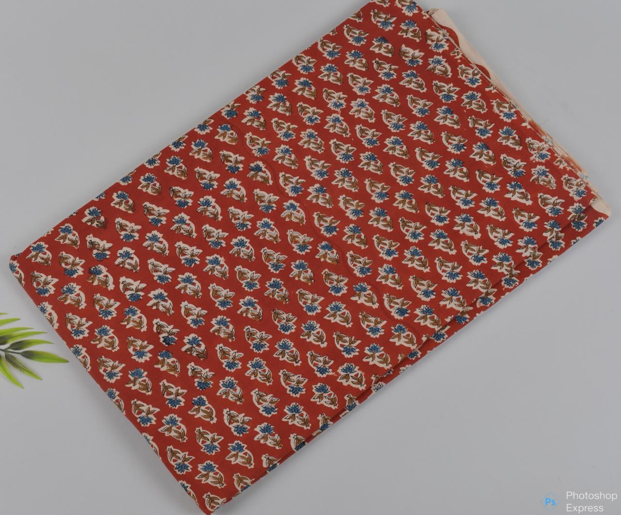 Syahi & Begar (Natural Color) Hand Block Printing Fabric