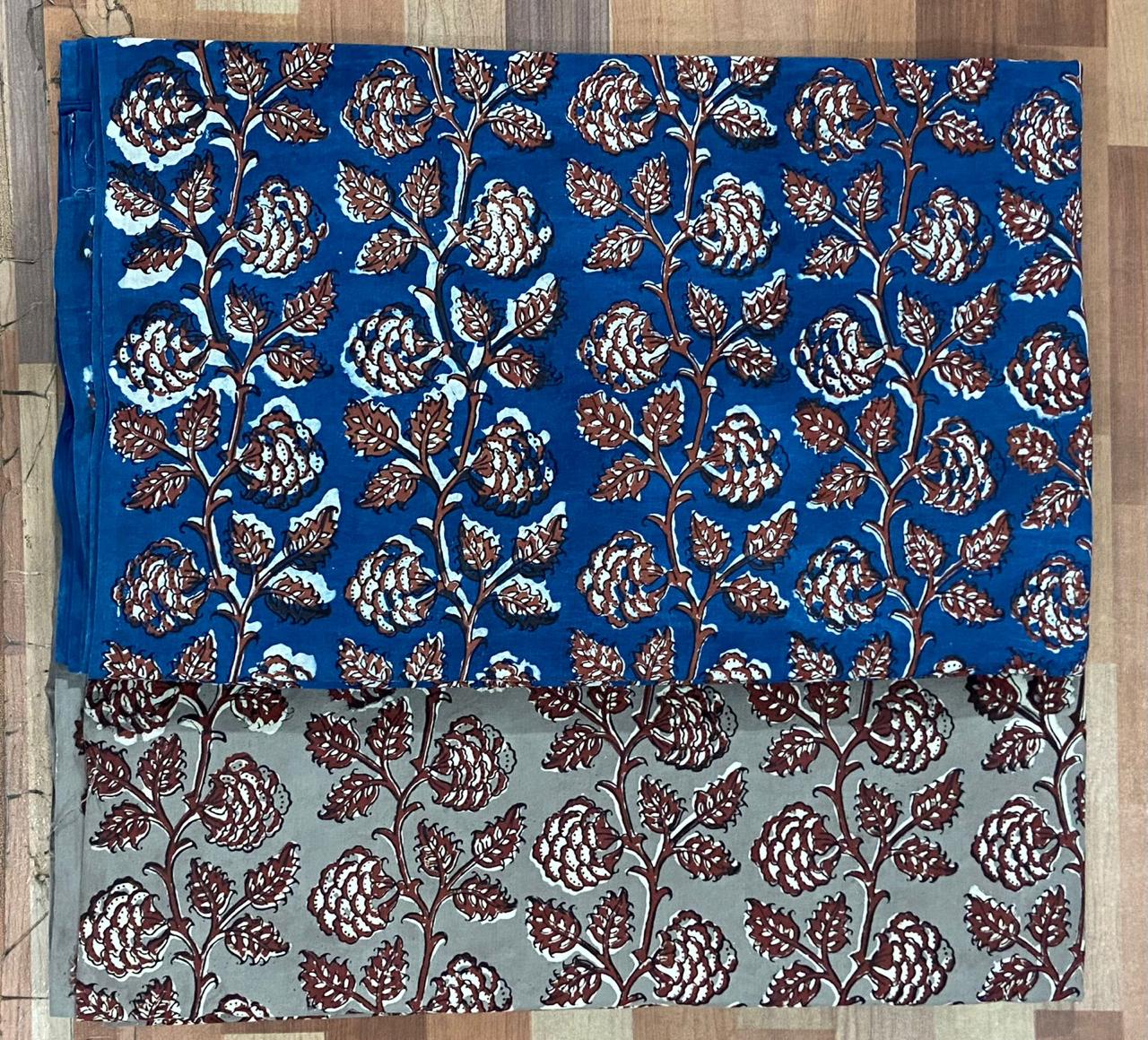 Natural Indigo & Kashish Block Printing Fabric