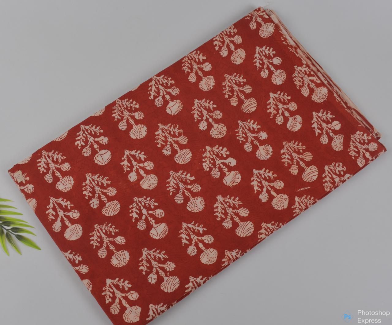 Syahi & Begar (Natural Color) Hand Block Printing Fabric