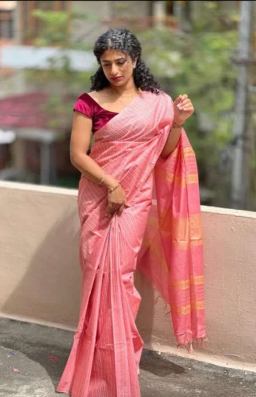 Dobby Design Silk Blended Saree