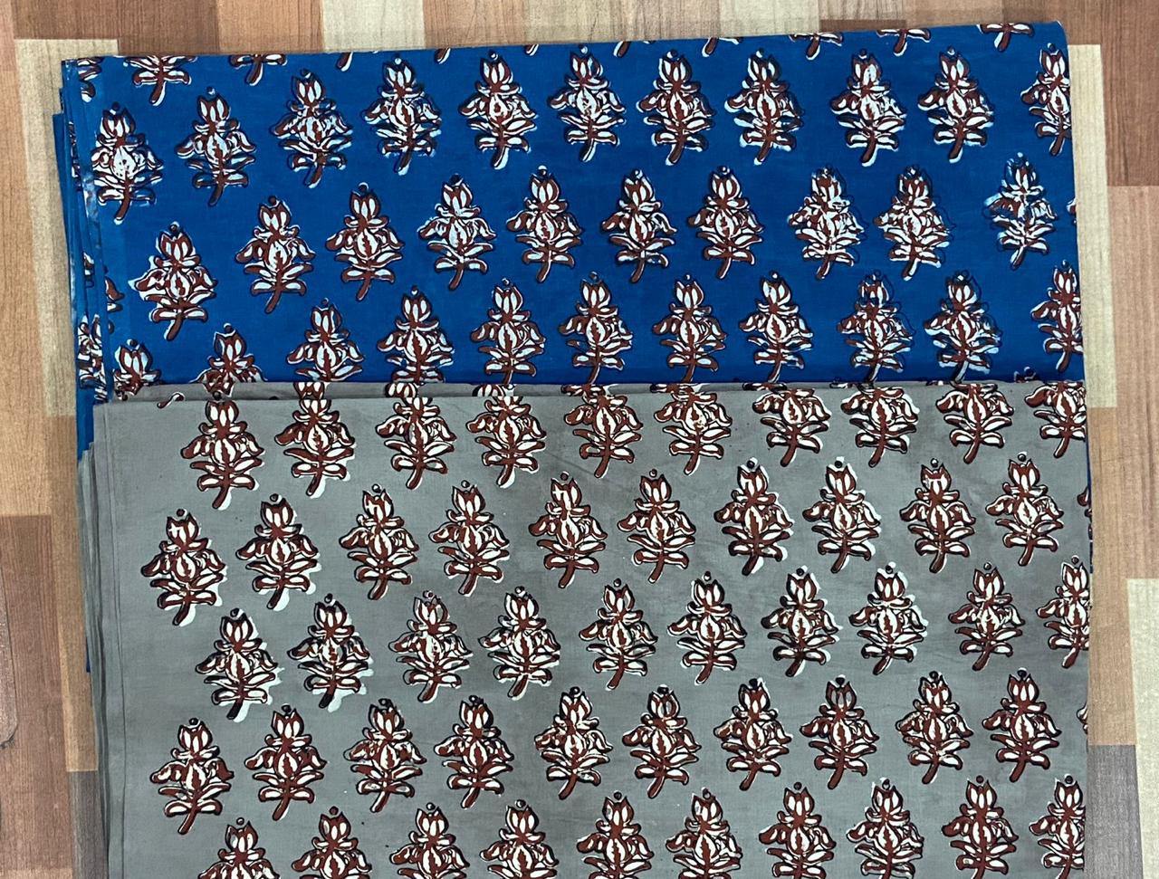 Natural Indigo & Kashish Block Printing Fabric