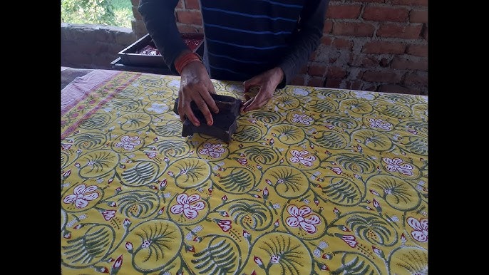 Hand Block Printing Saree In Mulmul Cotton @ Rs. 1,699/-