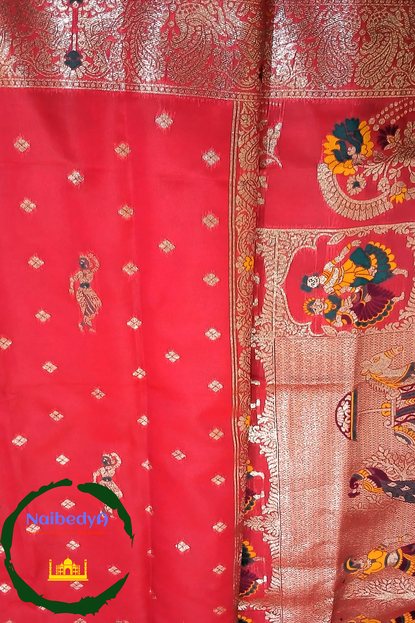 Attractive Swarnachuri Saree with Silver Zari Work