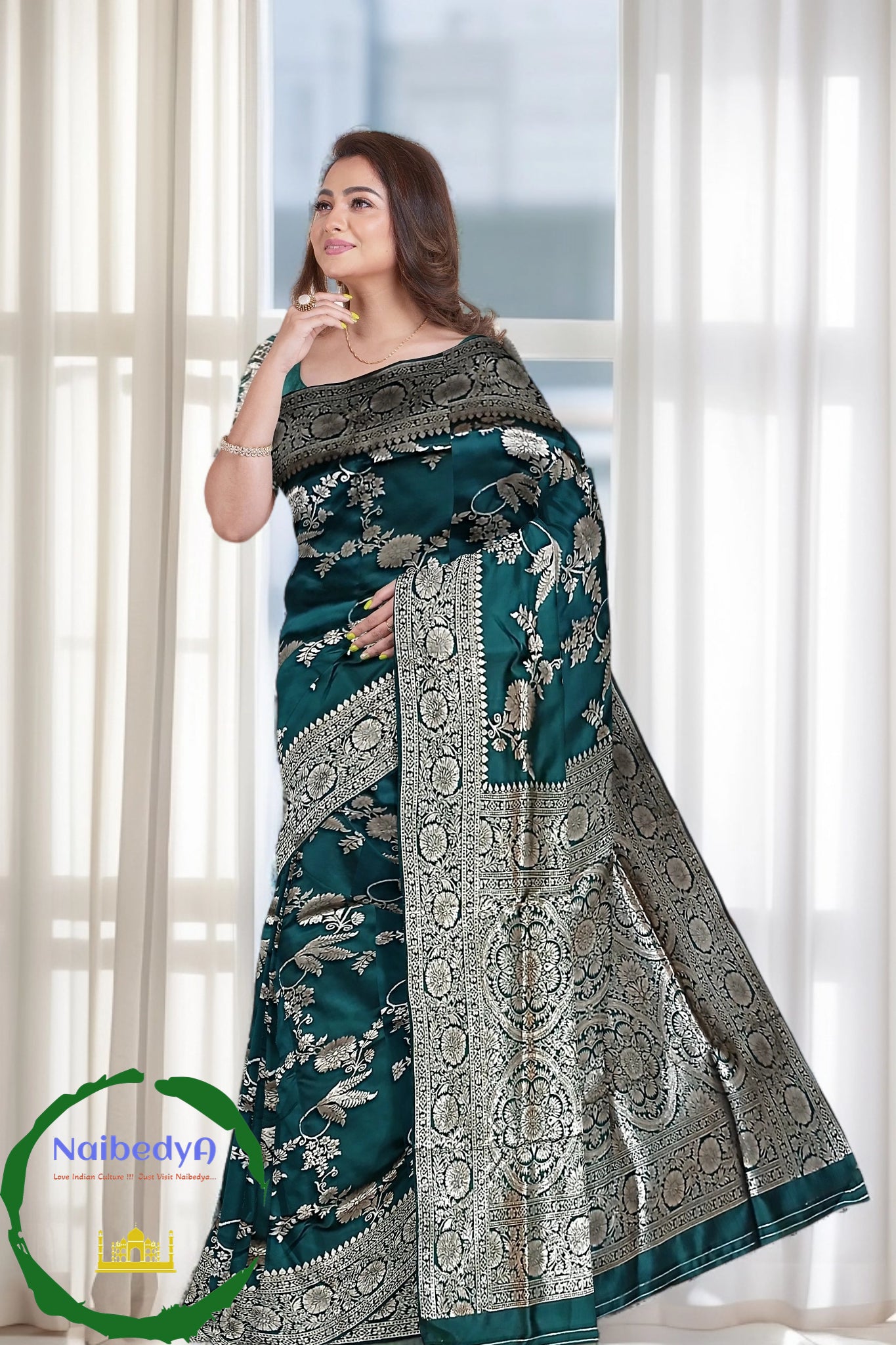 Gorgeous Swarnachuri Saree With Heavy Copper Zari Work