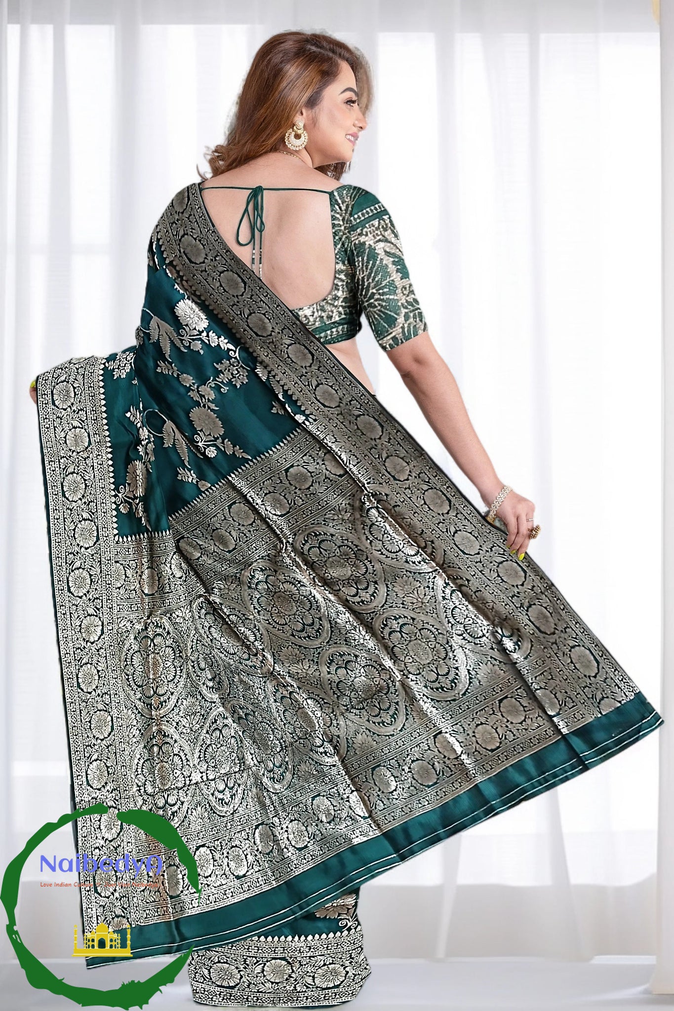 Gorgeous Swarnachuri Saree With Heavy Copper Zari Work