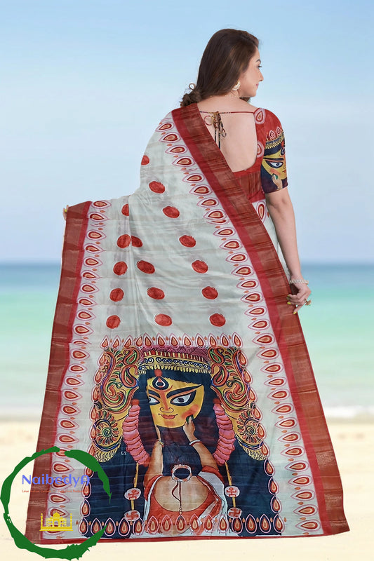 Kalamkari Devi Durga Art for Sindur Utsav