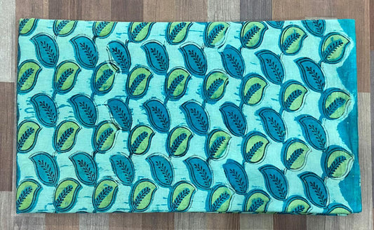 Hand Block Printing Fabric with Synthetic Colors