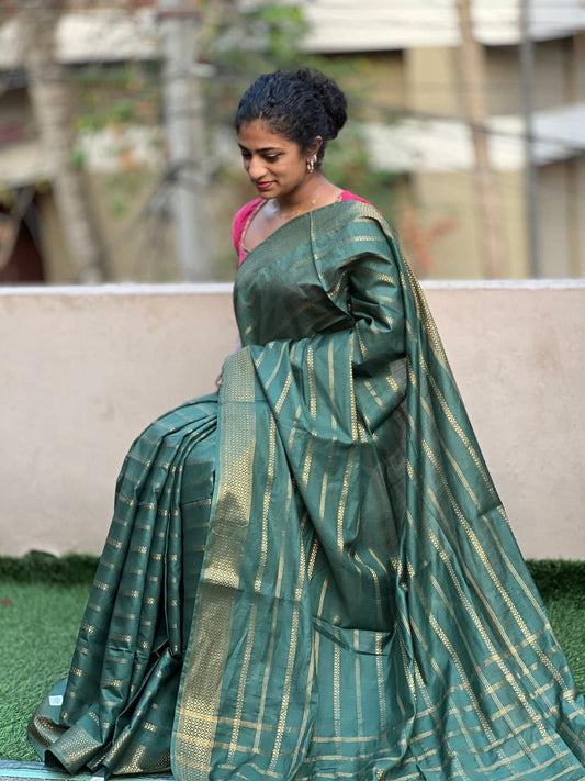 Full Body Zari Silk Blended Saree