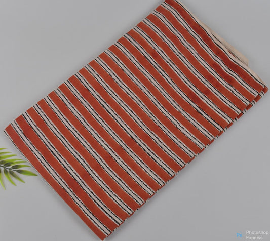 Syahi & Begar (Natural Color) Hand Block Printing Fabric
