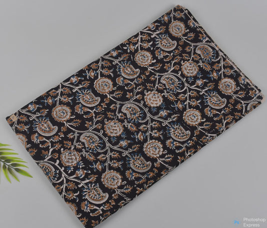 Syahi & Begar (Natural Color) Hand Block Printing Fabric