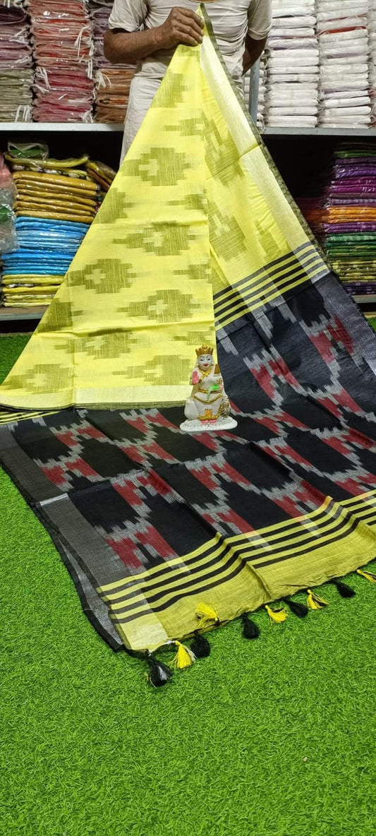 Handwoven Ikkat Design Saree