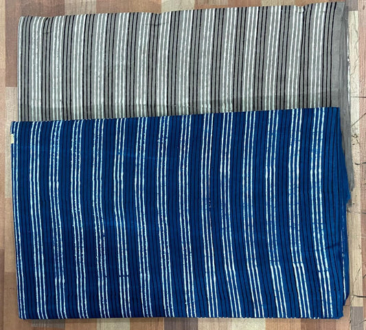 Natural Indigo & Kashish Block Printing Fabric