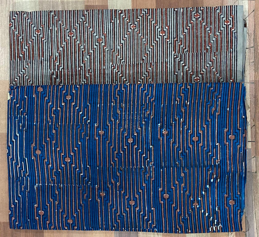 Natural Indigo & Kashish Block Printing Fabric