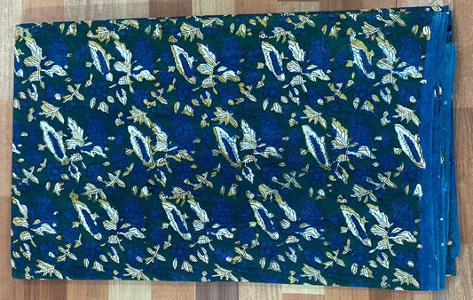 Natural Indigo & Kashish Block Printing Fabric