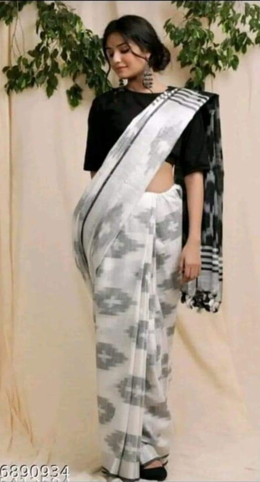 Handwoven Ikkat Design Saree