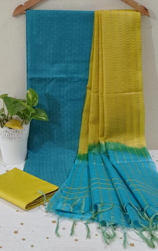 Silk Blended Unstitched Set