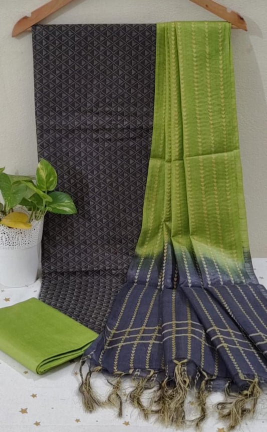 Silk Blended Unstitched Set